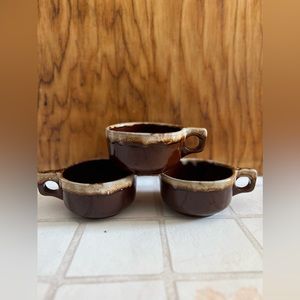 Western Stoneware Drip Glaze Soup Cups